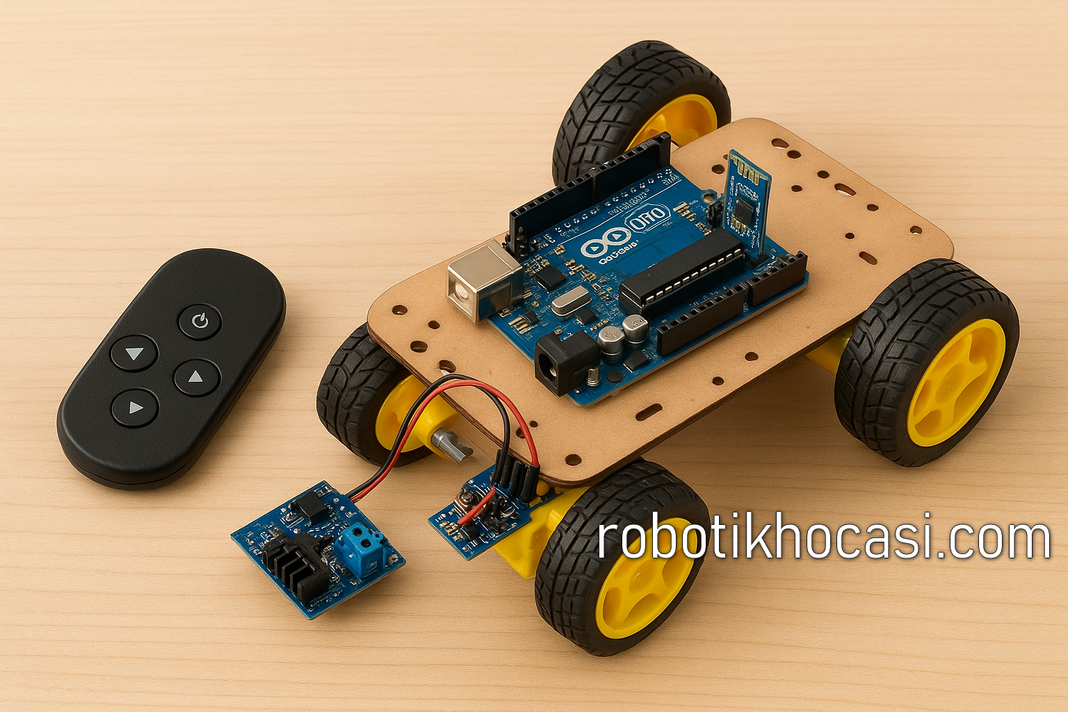 Bluetooth Kontrollü Robot Araç Projesi