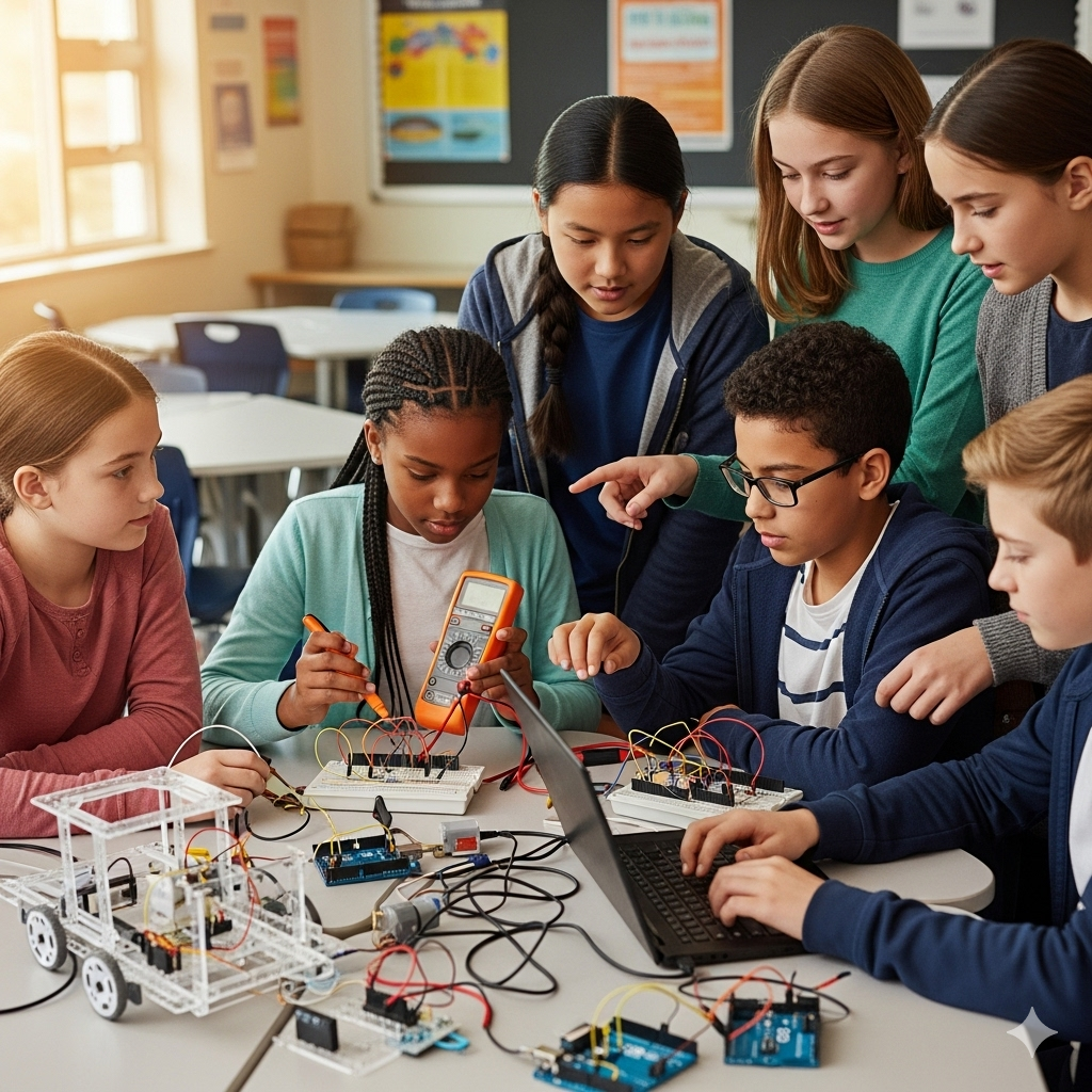 Ortaokul seviyesinde robotik ve kodlama eğitimi