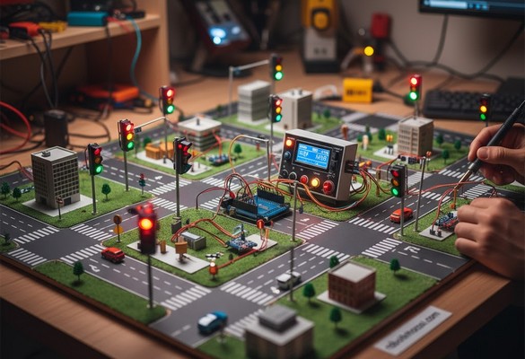Arduiino ile trafik ışıkları projesi